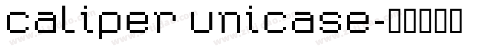 Caliper Unicase字体转换